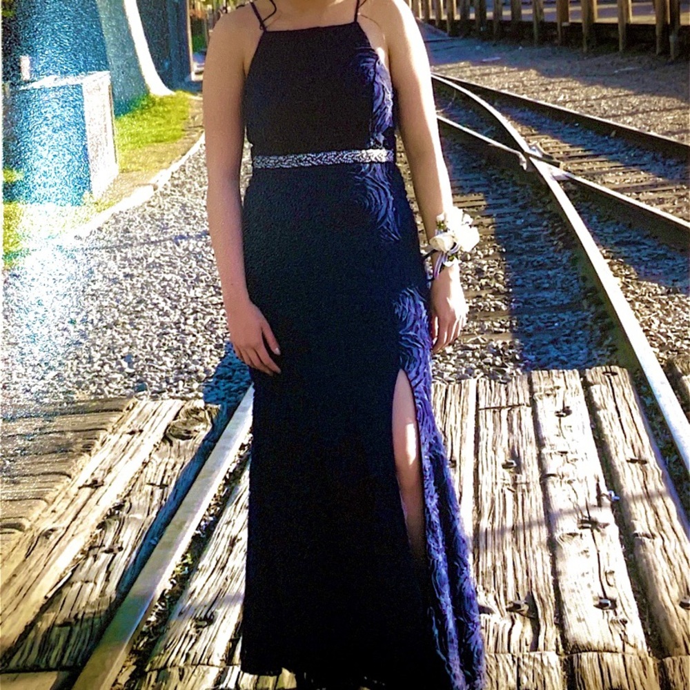 Navy Blue Prom Dress